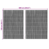 Bamboo Fence Natural 600 x 150 cm Bamboo 42006506