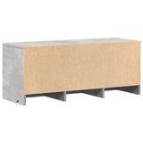 TV Cabinet with LED Concrete Grey 97x34x40 cm Engineered Wood 852239