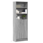 Highboard with LED Grey Sonoma 69x32.5x200 cm Engineered Wood 3307910