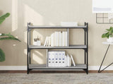 Bookcase 3-Tier Grey Sonoma 76x32x88 cm Engineered Wood 833933