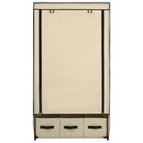 Wardrobe Cream 87x49x159 cm Fabric 282459