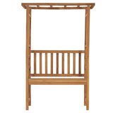 Garden Bench with Pergola 115 cm Solid Teak Wood 316170