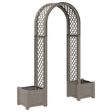 Rose Arch with Planter Grey 168.5 x 43 x 207 cm PP 42041735