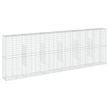 Gabion Basket with Cover 600x50x200 cm Galvanised Iron 3295171