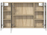 Bathroom Mirror Cabinet Sonoma Oak 83.5 x 15.5 x 70 cm 889265