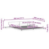 Bed Frame Brown 200 x 200 cm Wood 872388