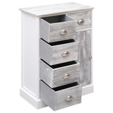 Sideboard with 10 Drawers Grey 113x30x79 cm Wood 284173