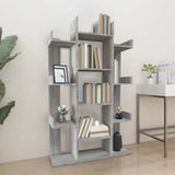 Book Cabinet Grey Sonoma 86x25.5x140 cm Engineered Wood 816003