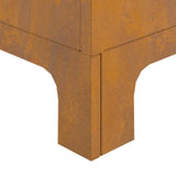 Fire Pit Brown 50 x 50 x 70 cm Weathering Steel 858959