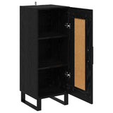 Sideboard Black Oak 34.5 x 34 x 90 cm Engineered Wood and Iron 881656
