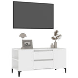 TV Cabinet White 102x44.5x50 cm Engineered Wood 819604