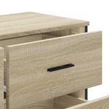 Chest of Drawers Sonoma Oak 91x35.5x74.5 cm Engineered wood 3295303