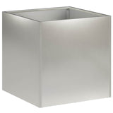 Garden Planter 2 pcs Silver 45 x 45 x 45 cm Stainless Steel 8004975