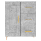 Highboard Concrete Grey 69.5x34x180 cm Engineered Wood 3198653