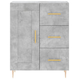Highboard Concrete Grey 69.5x34x180 cm Engineered Wood 3198653