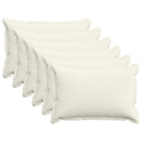 Cushion Cover 6 pcs HOUTEN Cream 50 x 75 cm Corduroy 919808