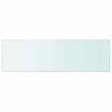 Shelves 2 pcs Panel Glass Clear 80x25 cm 3051575