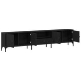TV Cabinet Black oak 200 x 25 x 44 cm Engineered wood 863677