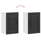 Kitchen Wall Cabinet Kalmar Black Engineered Wood 853548