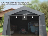 3.6 x 2.1m Portable Outdoor Shed, with Window - Dark Grey T3398P323852