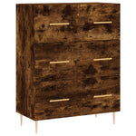 Highboard Smoked Oak 69.5x34x180 cm Engineered Wood 3195840