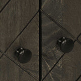 Sideboard Black 60x33x75 cm Solid Wood Mango 4017709