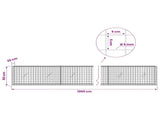 Gabion with 5 mm Wire and 5x5 cm Mesh 1200x20x50 cm 3464058