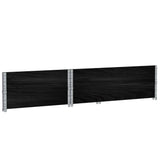 Garden Planter Black 120x80 cm Solid Wood Pine 3295848