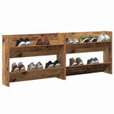 Shoe Cabinet 2 pcs Old wood 80 x 18 x 60 cm Engineered Wood 875024