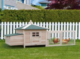Chicken Coop Small Animal Pet Cage w/ Nesting Box Outdoor Run Backyard Wooden T3398P350032