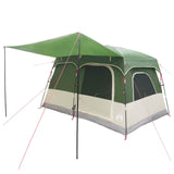 Family Tent with Roof Green 380 x 260 x 190 cm Polyester 42028493