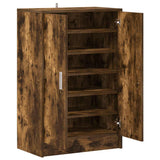 Shoe Cabinet Smoked Oak 60x35x92 cm Engineered Wood 816011