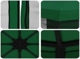 Garden Gazebo with Sidewalls 3 x 3 m Green Polyester and Steel 900365