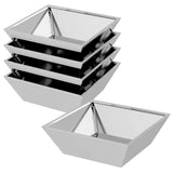 Garden Planter 5 pcs Silver 50 x 50 x 15 cm Galvanised Steel 873835