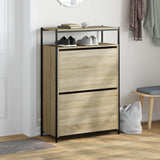 Shoe Cabinet Sonoma Oak 75x34x112 cm Engineered Wood 840035