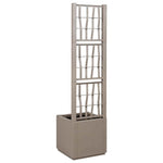 Garden Planter Grey 36 x 36 x 140 cm Polypropylene 42006501
