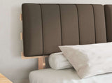 Bed Frame with Upholstered Headboard Taupe 120 x 190 cm 877507