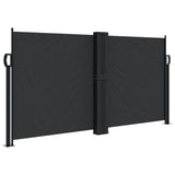 Retractable Side Awning Black 120x1200 cm 4004789