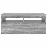 TV Cabinet with LED Lights Grey Sonoma 90x35x40 cm 815676