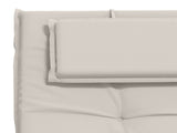 Sunlounger Cushion GEMERT 100% Polyester White 190 x 60 x 9 cm 947517
