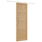 Sliding Door Manual Natural and white 78 x 232 cm 3333586