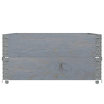 ZNTS Garden Planter Grey 120x80 cm Solid Wood Pine 3295849