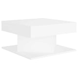 Coffee Table White 57x57x30 cm Engineered Wood 808368