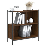 Bookcase Brown Oak 72x28x77.5 cm Engineered Wood 838882