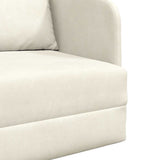 Sofa Bed Cream 65 x 80 x 83 cm Velvet 4106654
