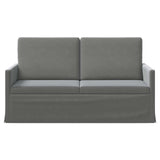 2 Seater Sofa Dark Grey 150 x 81 x 82 cm Velvet 42041088