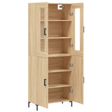 Highboard Sonoma Oak 69.5x34x180 cm Engineered Wood 3198212