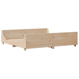 Bed Frame without Mattress 200x200 cm Solid Wood Pine 3306447