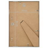 Photo Frames Collage 5 pcs for Wall or Table Silver 70x90cm MDF 332195