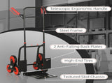Steel Folding Hand Truck, Heavy Duty Foldable Trolley on Wheels, Multi-Purpose Sack Truck Moving T3398P342351